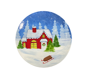 Northcenter Christmas Cabin Plate