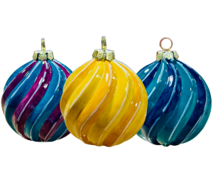 Northcenter Jewel Toned Spiral Ornament